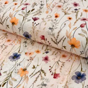 Viskóza s ľanom Botanic design A