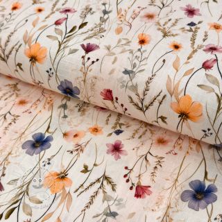 Viskosestoff leinen Botanic design A