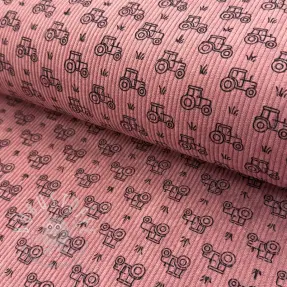 Cord STRETCH Tractors old pink