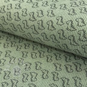 Cord STRETCH Little dino old green