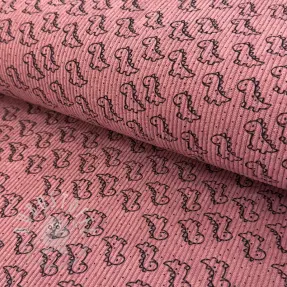 Cord STRETCH Little dino old pink