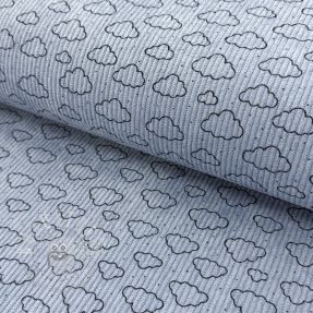 Cord STRETCH Little clouds old blue