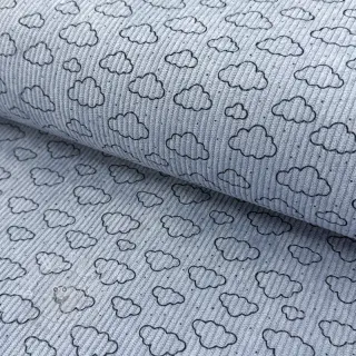 Cord STRETCH Little clouds old blue