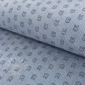 Cord STRETCH Little bunny old blue