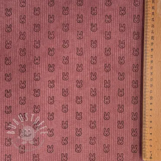 Cord STRETCH Little bunny old pink