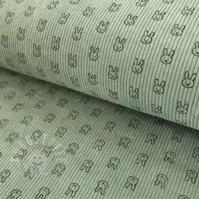 Cord STRETCH Little bunny old green