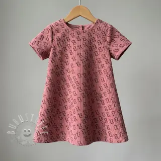 Cord STRETCH Little dino old pink