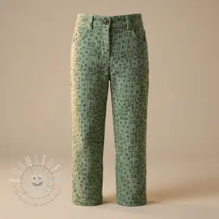 Cord STRETCH Little deer old green