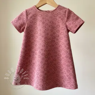 Cord STRETCH Little clouds old pink