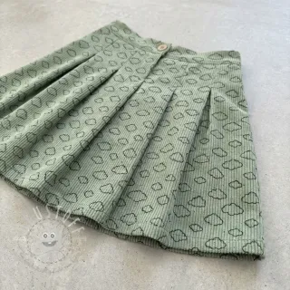 Cord STRETCH Little clouds old green