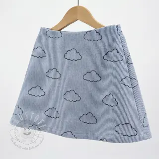 Cord STRETCH Little clouds old blue