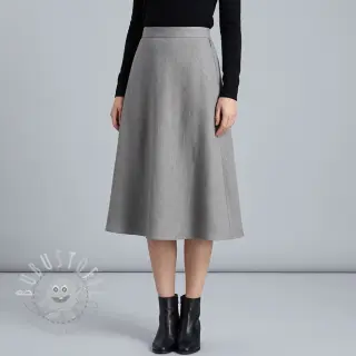 Viskosestoff leinen SPANDEX grey