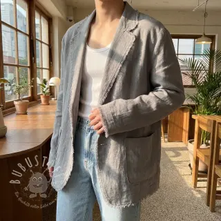 Viskosestoff leinen SPANDEX grey