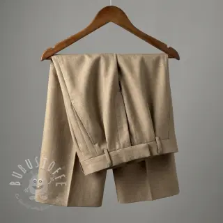 Viskosestoff leinen SPANDEX taupe