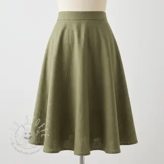 Viskosestoff leinen SPANDEX moss green