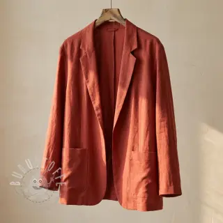 Viskosestoff leinen SPANDEX terracotta