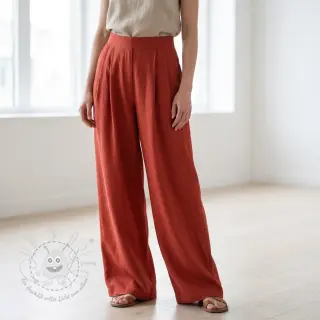 Viskosestoff leinen SPANDEX terracotta
