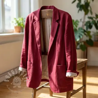 Viskosestoff leinen SPANDEX burgundy