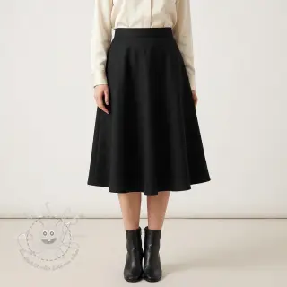 Viskosestoff leinen SPANDEX black