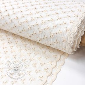 Baumwollstoff EMBROIDERY Rosemary white