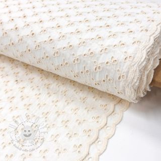 Baumwollstoff EMBROIDERY Rosemary white