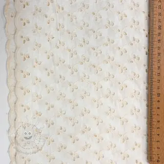 Baumwollstoff EMBROIDERY Rosemary white