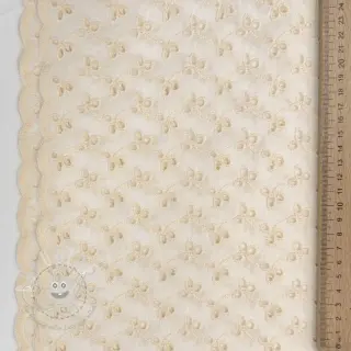 Baumwollstoff EMBROIDERY Rosemary off white
