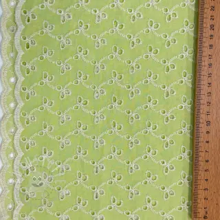 Baumwollstoff EMBROIDERY Rosemary lime