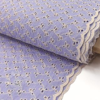 Baumwollstoff EMBROIDERY Rosemary lilac