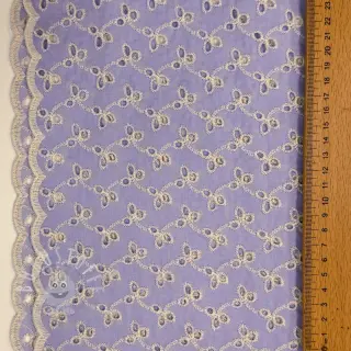 Baumwollstoff EMBROIDERY Rosemary lilac