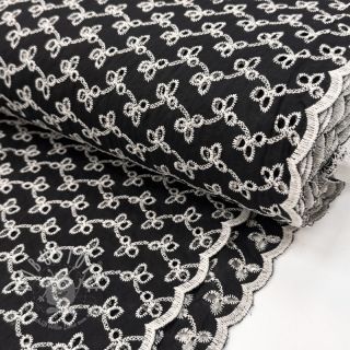 Baumwollstoff EMBROIDERY Rosemary black