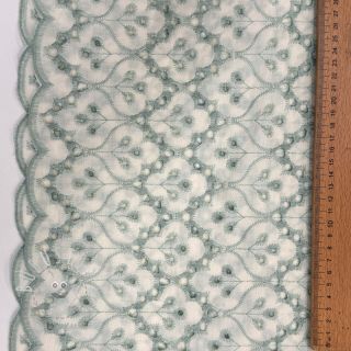 Baumwollstoff EMBROIDERY Lilian mint