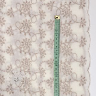 Baumwollstoff EMBROIDERY Lilian ecru
