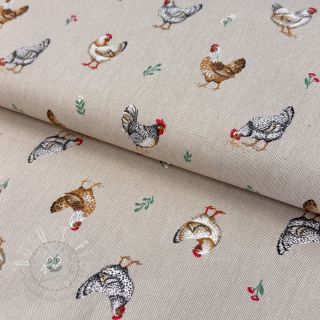 Dekostoff Linenlook Picoti multico