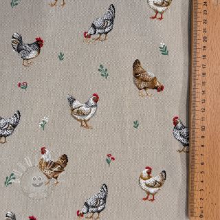 Dekostoff Linenlook Picoti multico