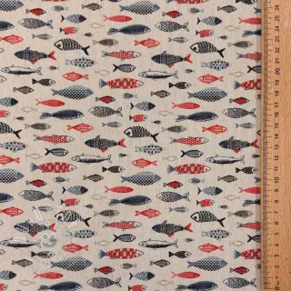 Dekostoff Linenlook Aquarium multico