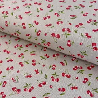 Dekostoff Linenlook Griotte multico