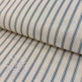 Dekostoff Linenlook Vincennes bleu