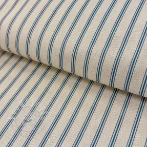 Dekostoff Linenlook Vincennes bleu