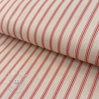 Dekostoff Linenlook Vincennes rouge