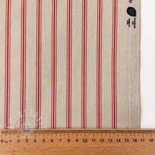 Dekostoff Linenlook Vincennes rouge