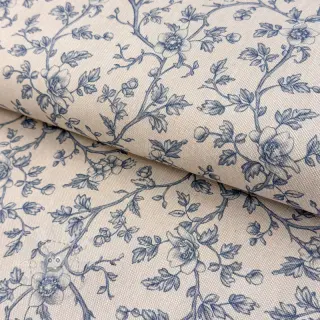 Dekostoff Linenlook Meredith bleu
