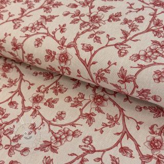 Dekostoff Linenlook Meredith rouge