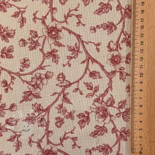 Dekostoff Linenlook Meredith rouge