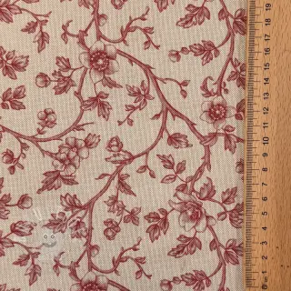 Dekostoff Linenlook Meredith rouge