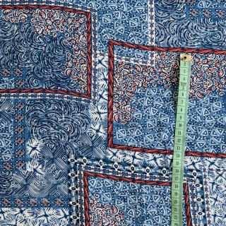 Viskosestoff RADIANCE Patchwork blue digital print