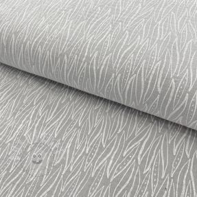 Double gauze/musselin Leaves light grey