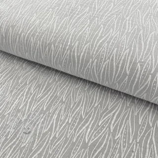 Double gauze/musselin Leaves light grey