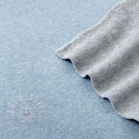 Sweat kuschel JOGGING blue melange