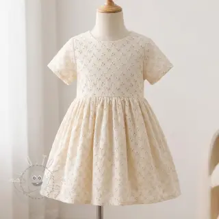 Baumwollstoff EMBROIDERY Rosemary off white